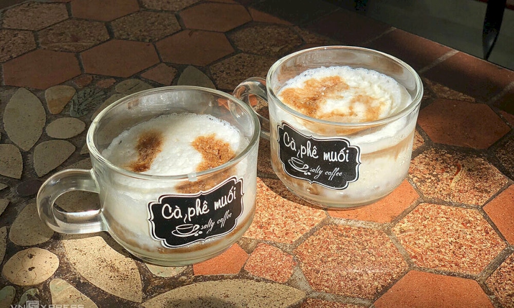 Salty coffee is a signature drink in Hue which is available at all three recommended cafes